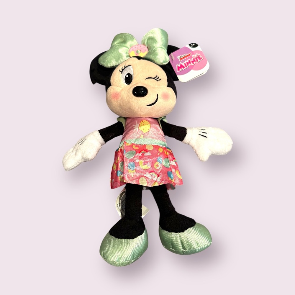 NWT Disney Junior Sweets Minnie Mouse Plush Toy Stuffed Animal 11"